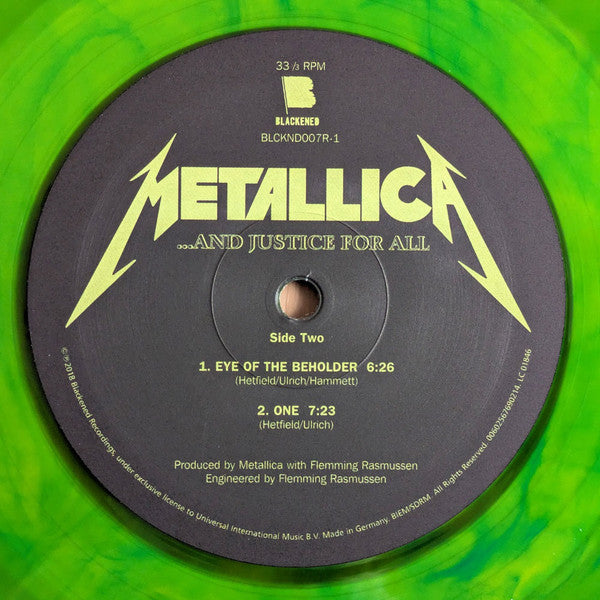 Metallica : …And Justice For All (2xLP, Album, Ltd, RE, Dye)
