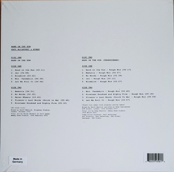 Paul McCartney & Wings* : Band On The Run (LP, Album, RE, RM + LP + Ltd, 180)