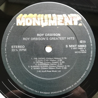 Roy Orbison : Roy Orbison's Greatest Hits (LP, Comp, RE)