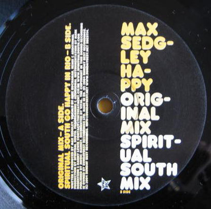 Max Sedgley : Happy (12", Single)