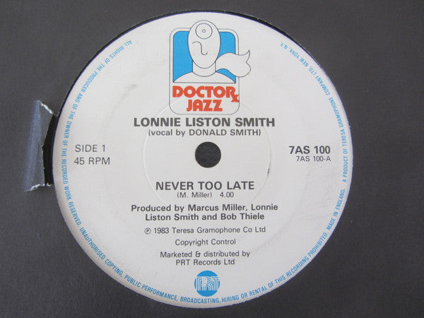 Lonnie Liston Smith : Never Too Late / Divine Light (7")