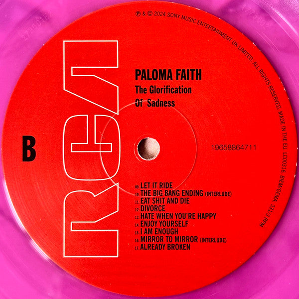 Paloma Faith : The Glorification Of Sadness (LP, Album, Ltd, Pin)