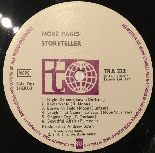 Storyteller (5) : More Pages (LP, Album)