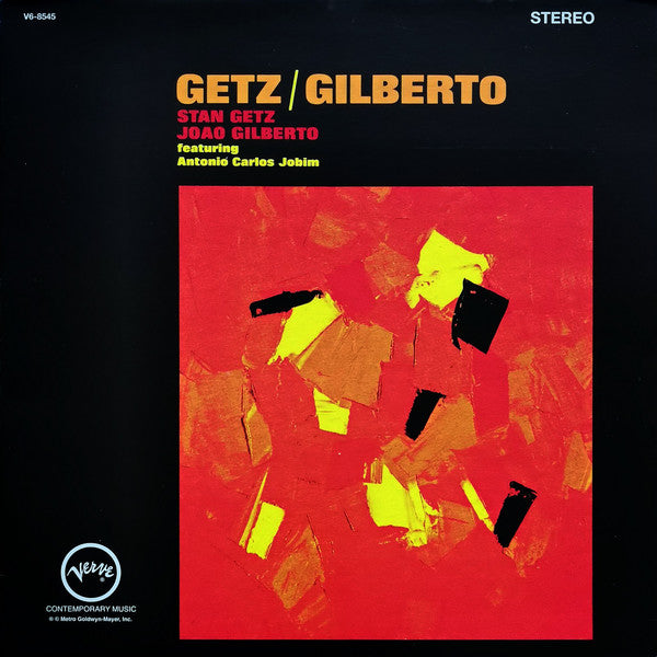 Stan Getz / João Gilberto Featuring Antonio Carlos Jobim : Getz / Gilberto (LP, Album, RE, Gat)