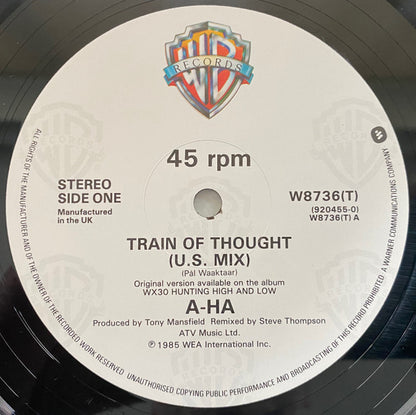 a-ha : Train Of Thought (12", Single, PRS)
