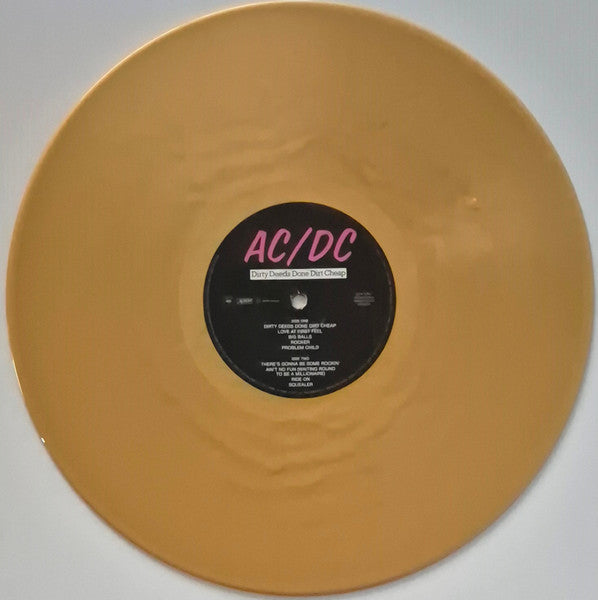 AC/DC : Dirty Deeds Done Dirt Cheap (LP, Album, Ltd, RE, RM, S/Edition, Gol)