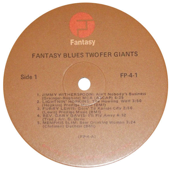 Various : Fantasy Blues Twofer Giants (2xLP, Comp)