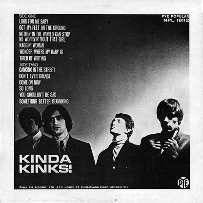 The Kinks : Kinda Kinks (LP, Album, Mono, RE)