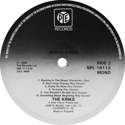 The Kinks : Kinda Kinks (LP, Album, Mono, RE)