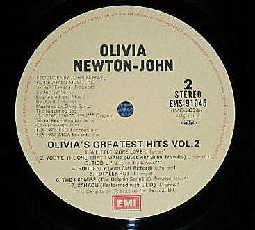 Olivia Newton-John : Olivia's Greatest Hits Vol. 2 (LP, Comp, Gat)