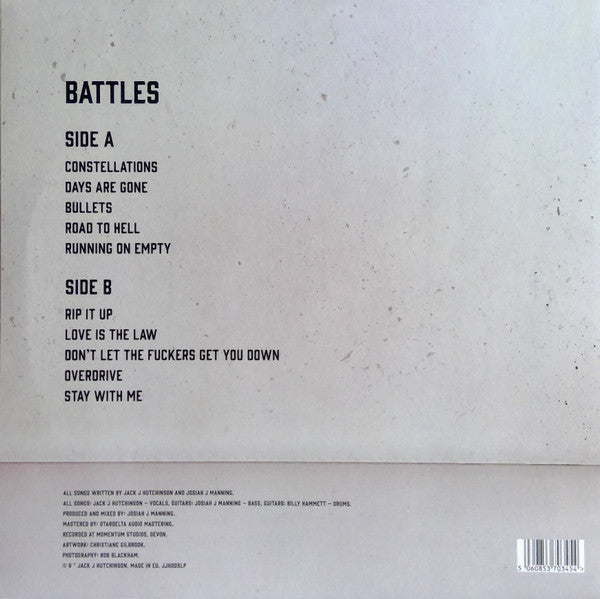 Jack J Hutchinson : Battles (LP, Album, S/Edition, Red)
