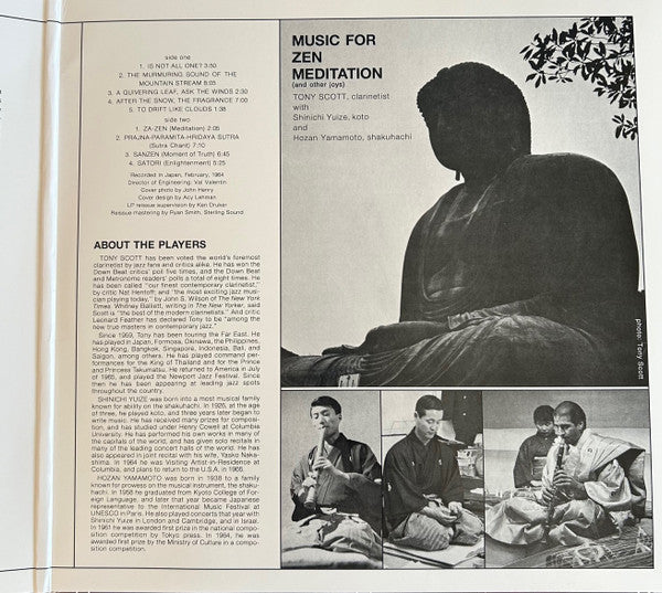 Tony Scott (2) : Music For Zen Meditation And Other Joys (LP, RE, Gat)