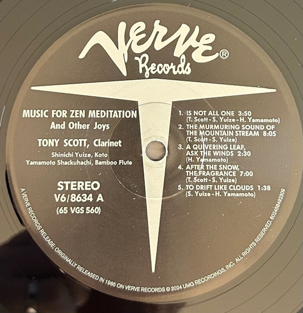 Tony Scott (2) : Music For Zen Meditation And Other Joys (LP, RE, Gat)