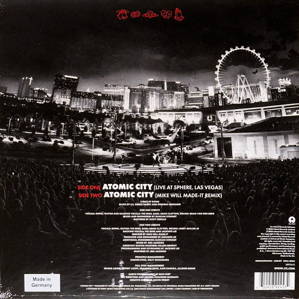 U2 : Atomic City (10", RSD, Single, Ltd, Red)