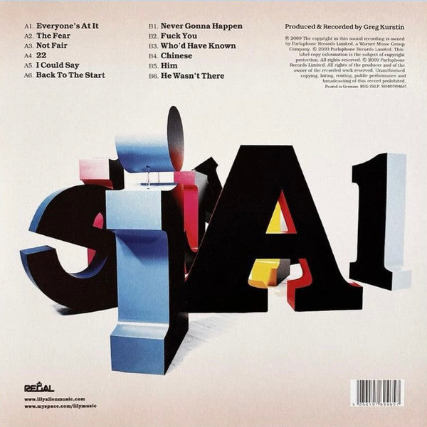 Lily Allen : It's Not Me, It's You (LP, Album, RSD, Ltd, Pic, RE, Zoe)