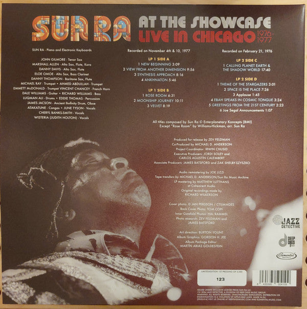 Sun Ra : At The Showcase: Live In Chicago 1976-1977 (2xLP, Album, RSD, Dlx, Ltd, Num, RM, 180)