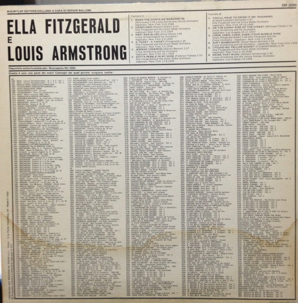 Ella Fitzgerald E Louis Armstrong : Ella Fitzgerald E Louis Armstrong (LP, Comp, RE)