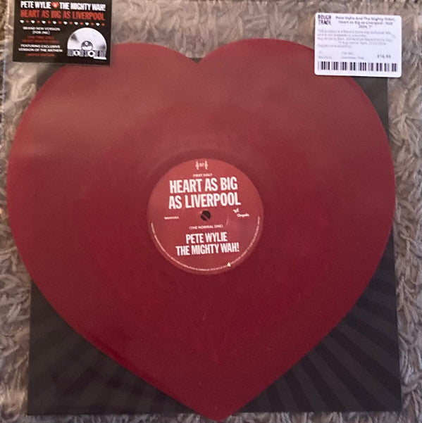 Pete Wylie & The Mighty Wah!* : Heart As Big As Liverpool  (7", Shape, RSD, Single, Ltd, Red)