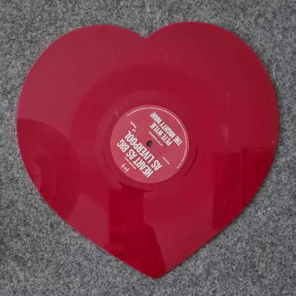 Pete Wylie & The Mighty Wah!* : Heart As Big As Liverpool  (7", Shape, RSD, Single, Ltd, Red)
