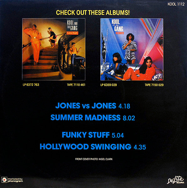 Kool & The Gang : Jones Vs Jones / Summer Madness (12")