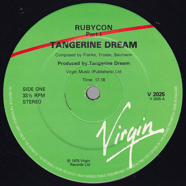 Tangerine Dream : Rubycon (LP, Album, RE)