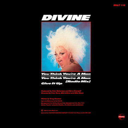 Divine : You Think You're A Man (Including Re-Mix) (12")
