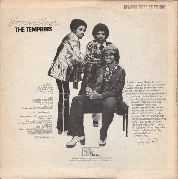 The Temprees : Love Maze (LP, Album, Promo)
