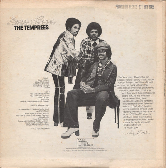The Temprees : Love Maze (LP, Album, Promo)