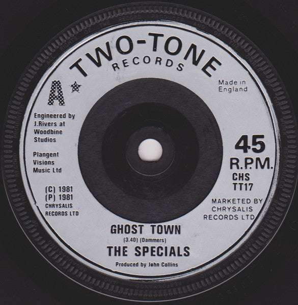 The Specials : Ghost Town (7", Single, Sil)