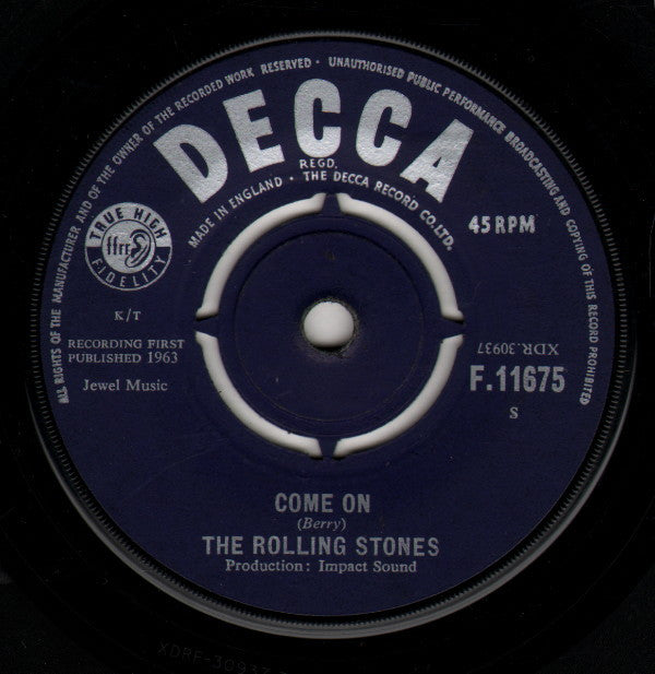 The Rolling Stones : Come On (7", Single, RP)