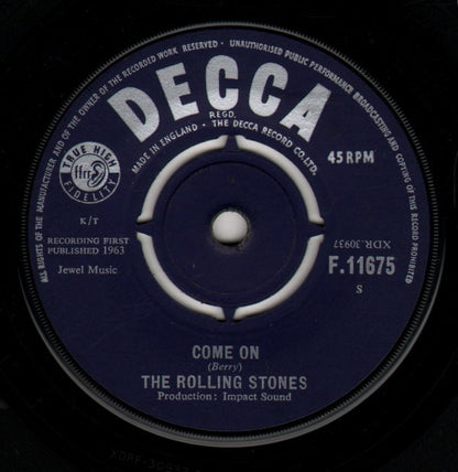 The Rolling Stones : Come On (7", Single, RP)