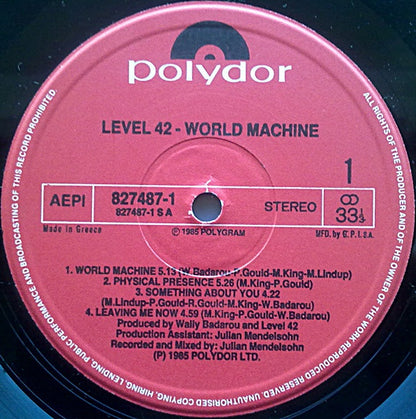 Level 42 : World Machine (LP, Album)