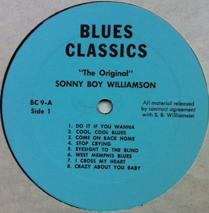 Sonny Boy Williamson (2) : Blues Classics By "The Original" Sonny Boy Williamson (LP, Comp)