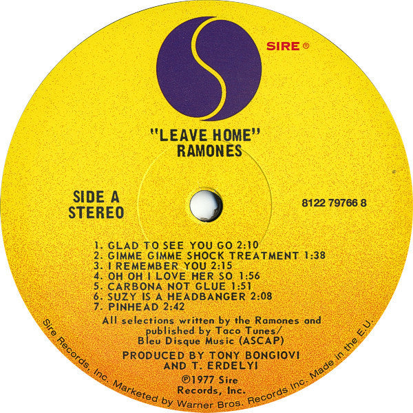 Ramones : Leave Home (LP, Album, RE, 180)