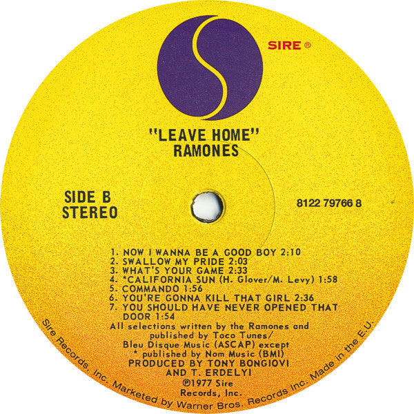 Ramones : Leave Home (LP, Album, RE, 180)