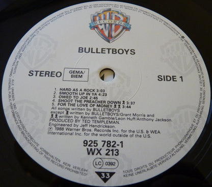 Bulletboys : Bullet Boys (LP, Album)