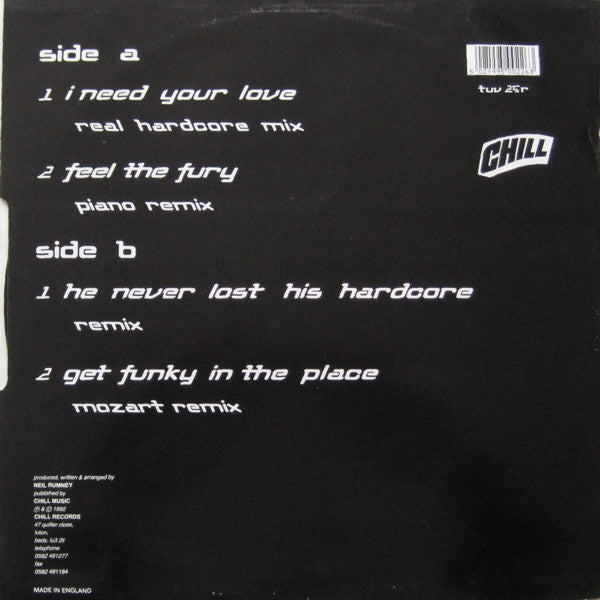 N.R.G. : Feel The Fury Remix EP (12", EP)