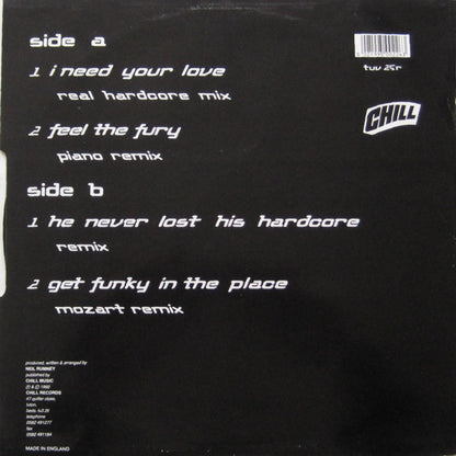 N.R.G. : Feel The Fury Remix EP (12", EP)