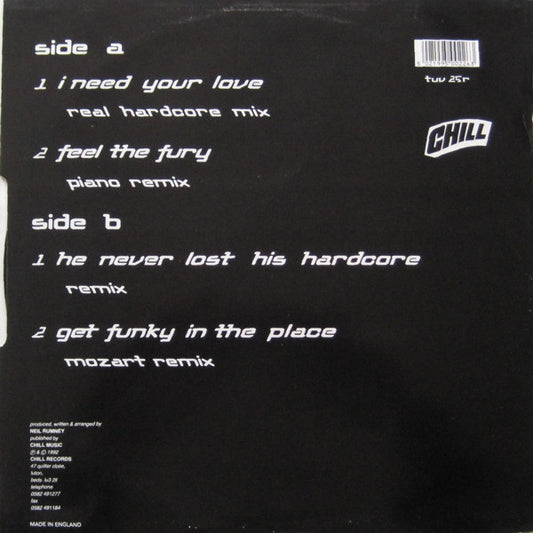 N.R.G. : Feel The Fury Remix EP (12", EP)