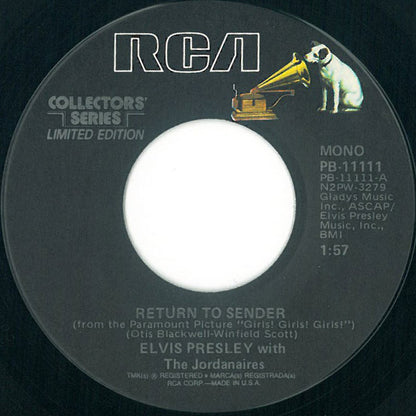 Elvis* : Return To Sender (7", Single, Mono, Ltd, RE, Styrene, Ter)