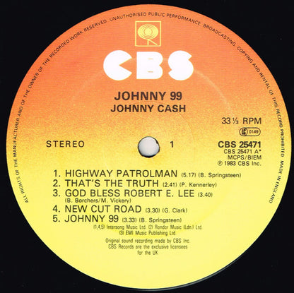 Johnny Cash : Johnny 99 (LP, Album)