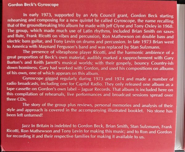 Gyroscope (3) : Progress (3xCD, Ltd)