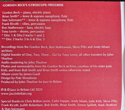 Gyroscope (3) : Progress (3xCD, Ltd)