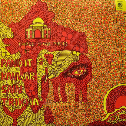 Pandit Kanwar Sain Trikha : Three Sitar Pieces (LP, Album)