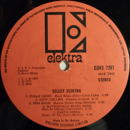 Various : Select Elektra (LP, Comp)