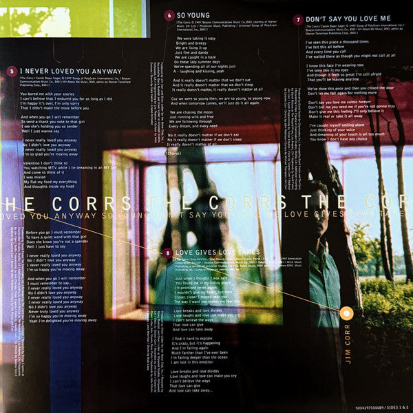 The Corrs : Talk On Corners (2xLP, Album, Ltd, RE, Gol)