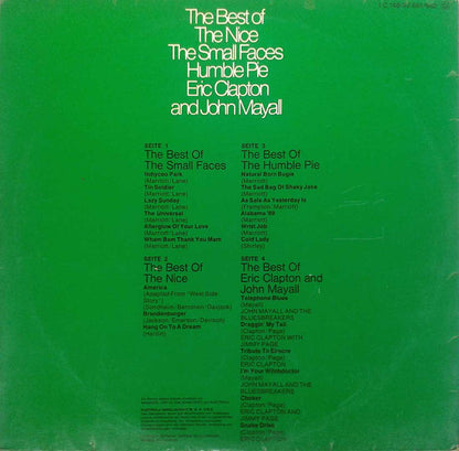Various : The Best Of The Nice, The Small Faces, Humble Pie, Eric Clapton And John Mayall (2xLP, Comp, Mono, Gat)