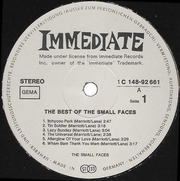 Various : The Best Of The Nice, The Small Faces, Humble Pie, Eric Clapton And John Mayall (2xLP, Comp, Mono, Gat)