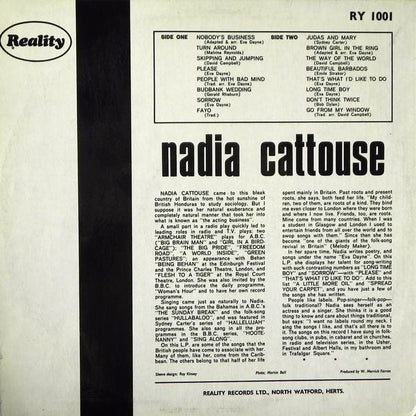 Nadia Cattouse : Nadia Cattouse (LP, Album)