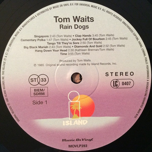 Tom Waits : Rain Dogs (LP, Album, RE, RM, 180)
